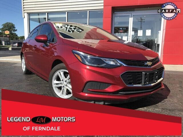 2017 Chevrolet Cruze for sale at Legend Motors of Ferndale - Legend Motors of Detroit in Detroit MI