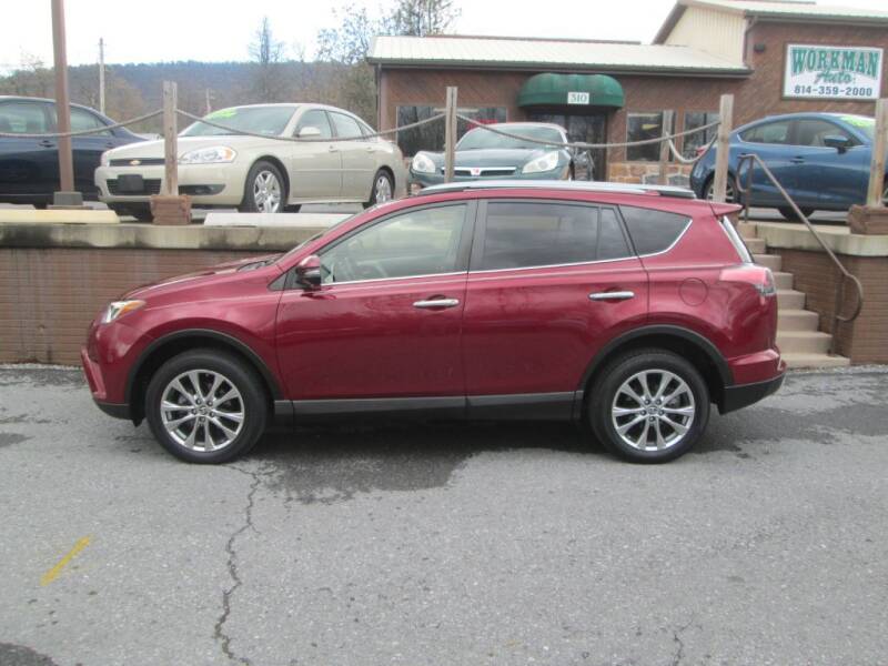 2018 Toyota RAV4 for sale at WORKMAN AUTO INC in Bellefonte PA