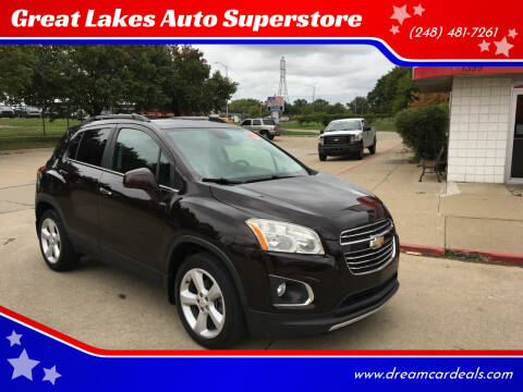 2016 Chevrolet Trax for sale at Great Lakes Auto Superstore in Waterford Township MI