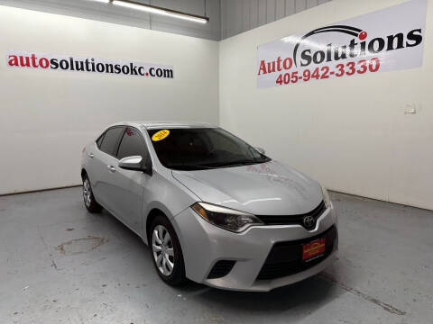 2014 Toyota Corolla for sale at Auto Solutions in Warr Acres OK