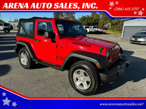 2016 Jeep Wrangler for sale at ARENA AUTO SALES,  INC. in Holly Hill FL