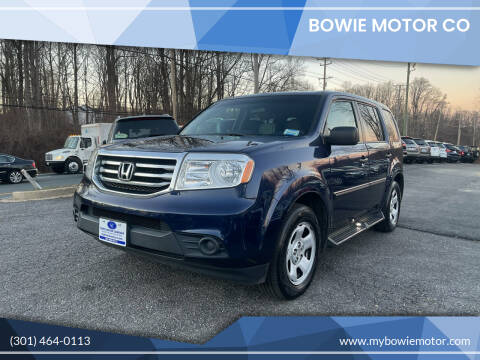 2013 Honda Pilot for sale at Bowie Motor Co in Bowie MD