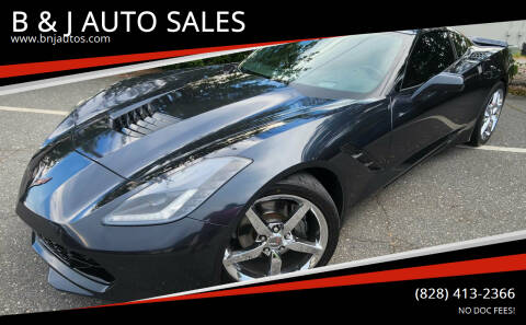2014 Chevrolet Corvette for sale at B & J AUTO SALES in Morganton NC
