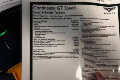 2013 Bentley Continental GT Speed