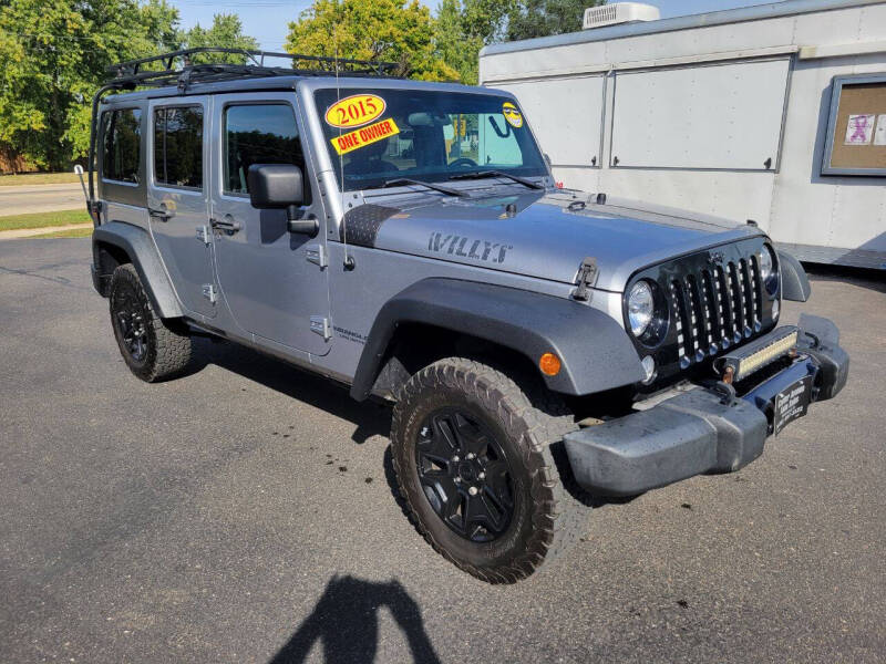 2015 Jeep Wrangler Unlimited for sale at CENTER AVENUE AUTO SALES in Brodhead WI