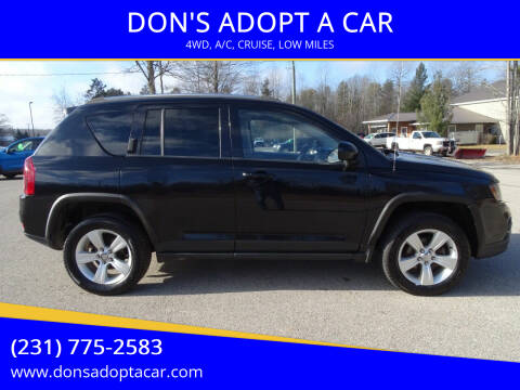 2014 Jeep Compass for sale at DON'S ADOPT A CAR in Cadillac MI