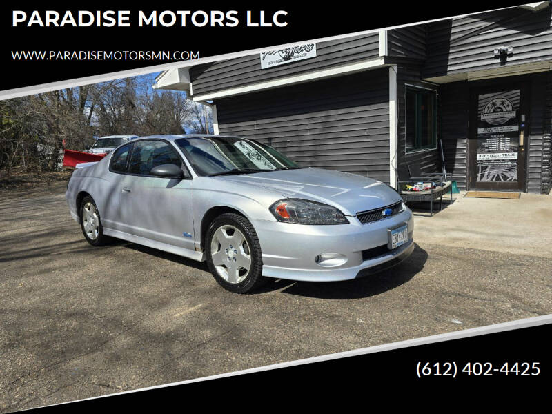 2006 Chevrolet Monte Carlo for sale at PARADISE MOTORS LLC in Cambridge MN