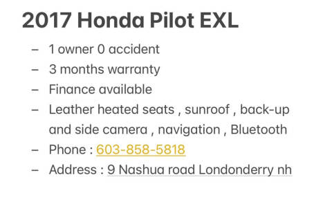 2017 Honda Pilot EX-L