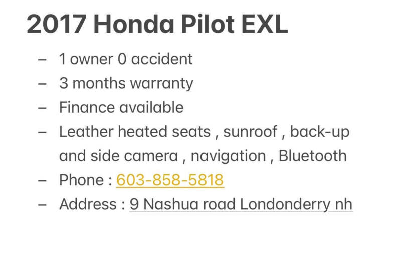 2017 Honda Pilot EX-L
