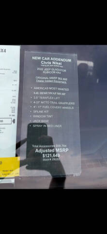 2022 Jeep Gladiator Rubicon