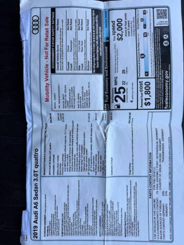 2019 Audi A6 quattro Premium Plus 55 TFSI