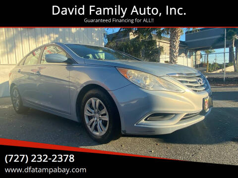 2013 Hyundai Sonata for sale at David Family Auto, Inc. in New Port Richey FL