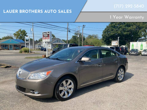 2012 Buick LaCrosse for sale at LAUER BROTHERS AUTO SALES in Dover PA