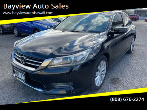2013 Honda Accord for sale at Bayview Auto Sales in Waipahu HI