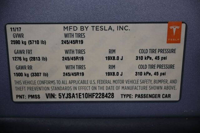 2017 Tesla Model S 75