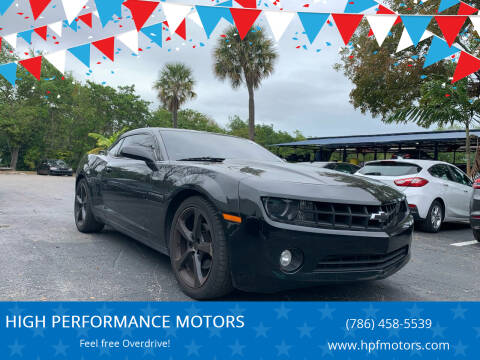 2013 Chevrolet Camaro for sale at HIGH PERFORMANCE MOTORS in Hollywood FL