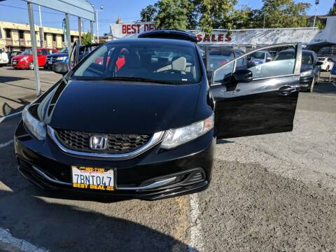 2013 Honda Civic for sale at Best Deal Auto Sales in Stockton CA