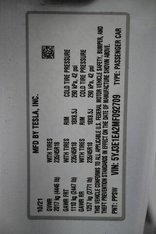 2021 Tesla Model 3 Standard Range Plus
