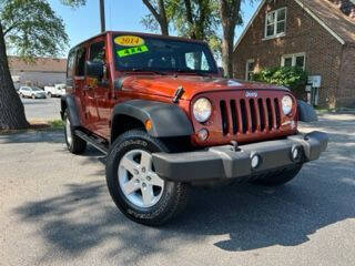 2014 Jeep Wrangler Unlimited for sale at HOMESTEAD MOTORS in Highland IN