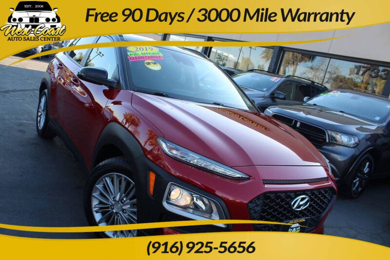 2019 Hyundai Kona for sale at West Coast Auto Sales Center in Sacramento CA