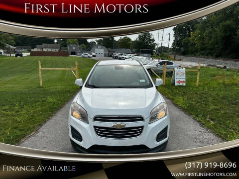 2015 Chevrolet Trax for sale at First Line Motors in Jamestown IN