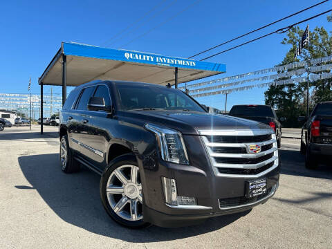 2018 Cadillac Escalade for sale at Quality Investments in Tyler TX