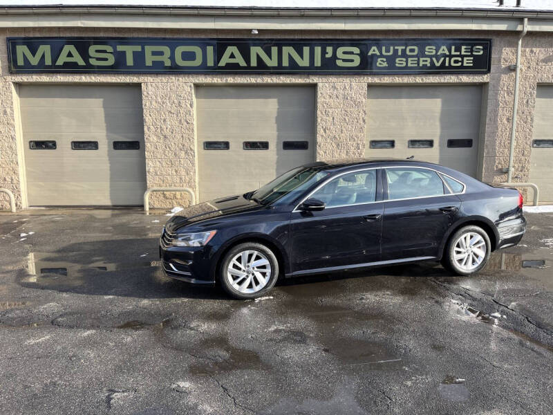 2018 Volkswagen Passat for sale at Mastroianni Auto Sales in Palmer MA