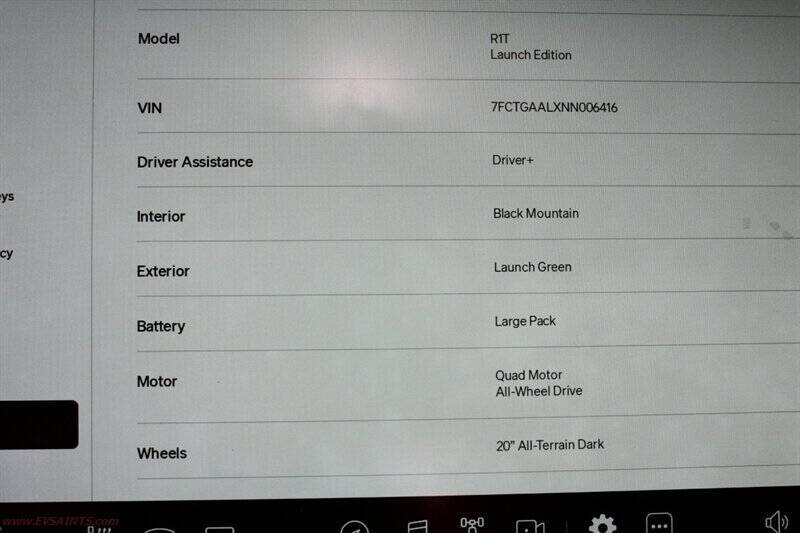 2022 Rivian R1T Launch Edition