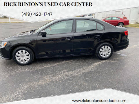 2015 Volkswagen Jetta for sale at Rick Runion's Used Car Center in Findlay OH