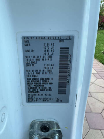 2019 Nissan NV200 SV