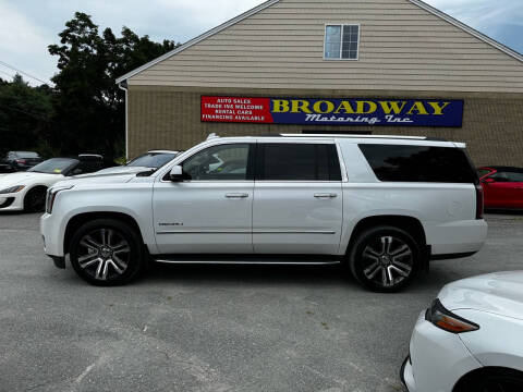 2017 GMC Yukon XL for sale at Broadway Motoring Inc. in Ayer MA