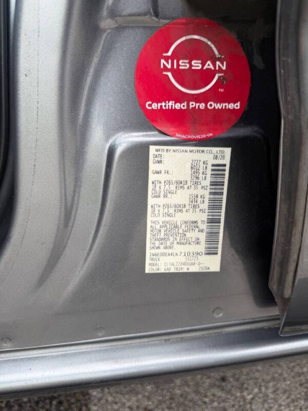 2020 Nissan Frontier SV