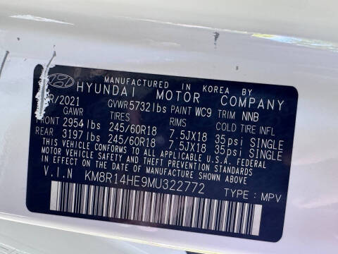 2021 Hyundai Palisade SE