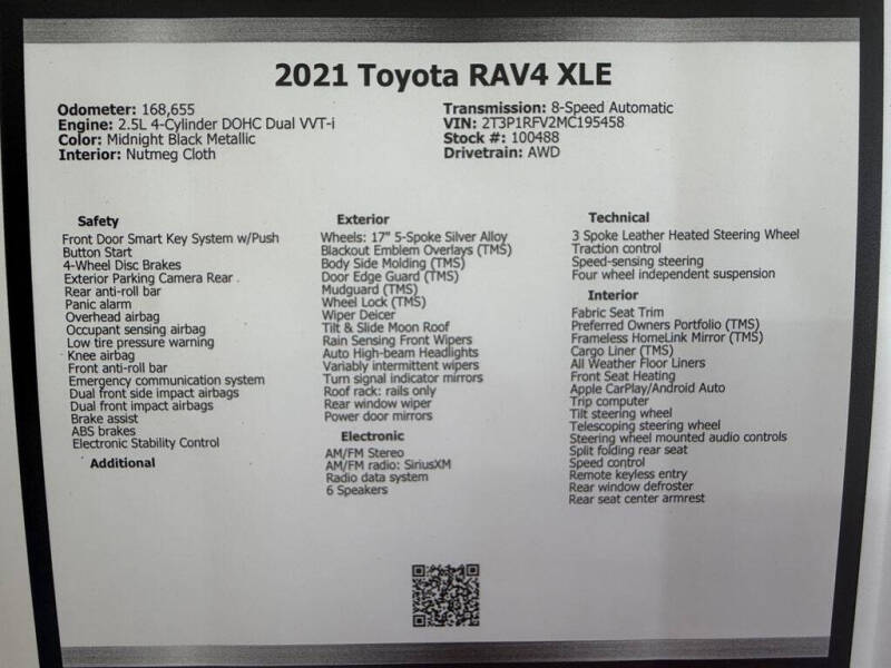 2021 Toyota RAV4 XLE
