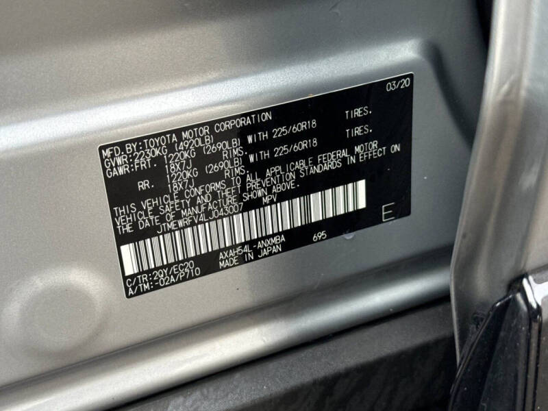 2020 Toyota RAV4 Hybrid XSE