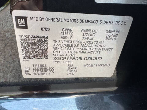 2020 Chevrolet Silverado 1500