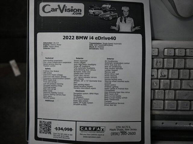 2022 BMW i4 eDrive40 Gran Coupe