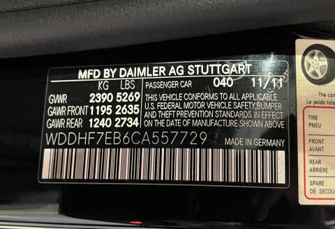 2012 Mercedes-Benz E-Class E 63 AMG