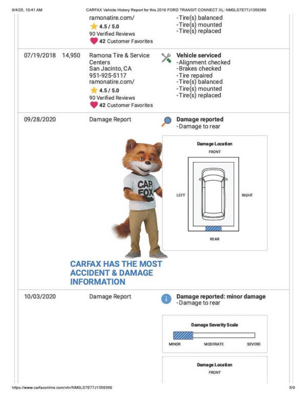 2018 Ford Transit Connect