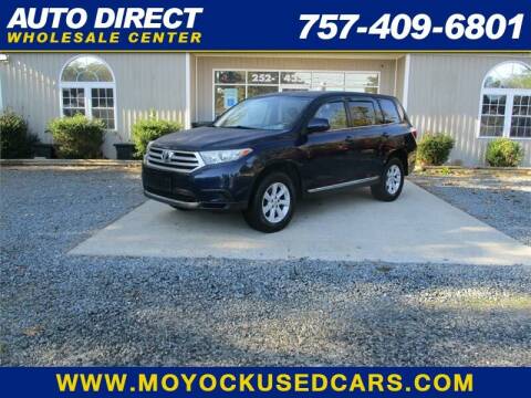 2013 Toyota Highlander for sale at Auto Direct Wholesale Center in Moyock NC