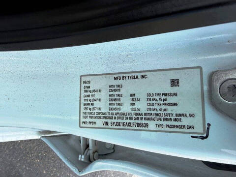 2020 Tesla Model 3 Standard Range Plus