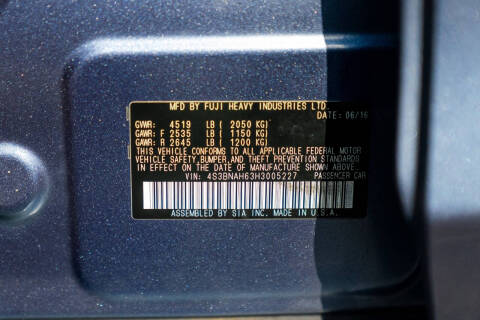 2017 Subaru Legacy 2.5i Premium