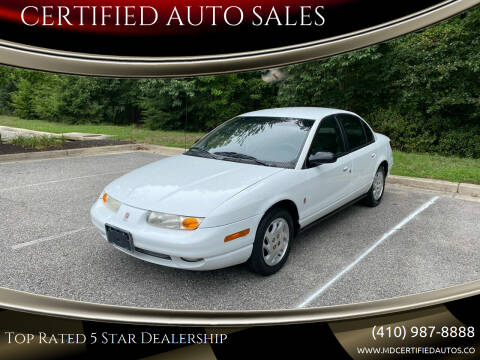 2002 Saturn S-Series for sale at CERTIFIED AUTO SALES in Severn MD
