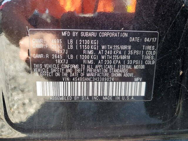 2017 Subaru Outback 2.5i Limited