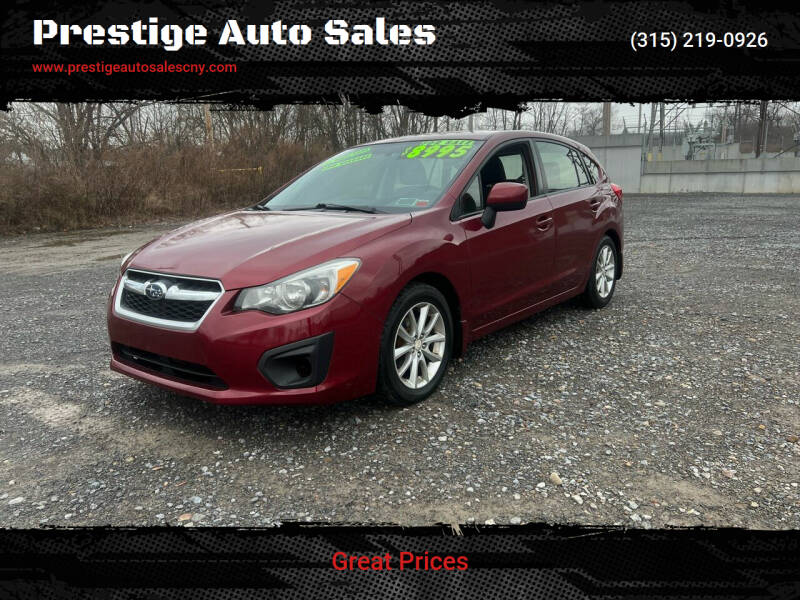 2014 Subaru Impreza for sale at Prestige Auto Sales in Yorkville NY