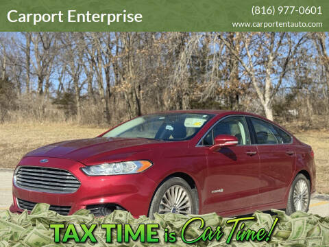 2014 Ford Fusion Hybrid for sale at Carport Enterprise in Kansas City MO
