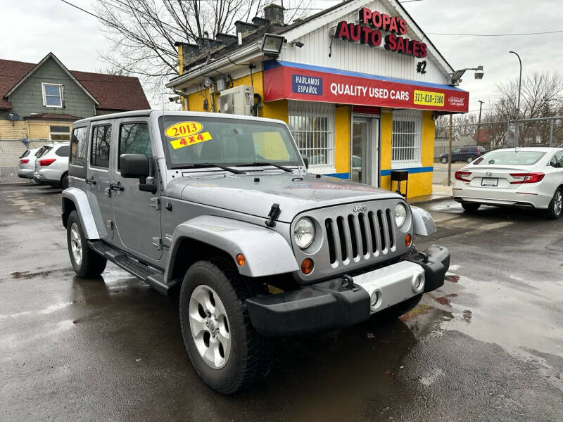 2013 Jeep Wrangler Unlimited for sale at Popas Auto Sales #2 in Detroit MI