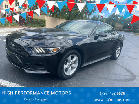 2016 Ford Mustang for sale at HIGH PERFORMANCE MOTORS in Hollywood FL