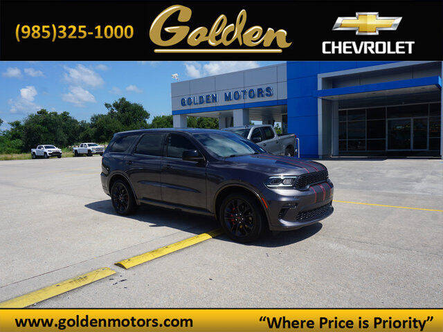 2021 Dodge Durango for sale at GOLDEN MOTORS in Cut Off LA