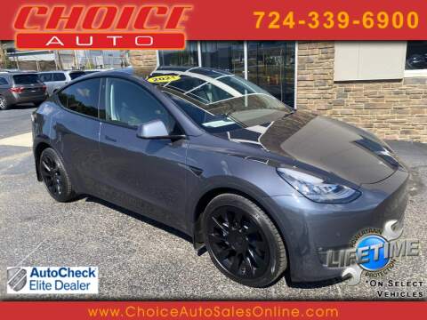 2021 Tesla Model Y for sale at CHOICE AUTO SALES in Murrysville PA